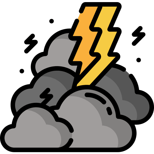 Thunderstorm climate cloud forecast icon
