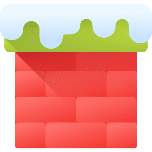 Chimney santa claus funny christmas icon