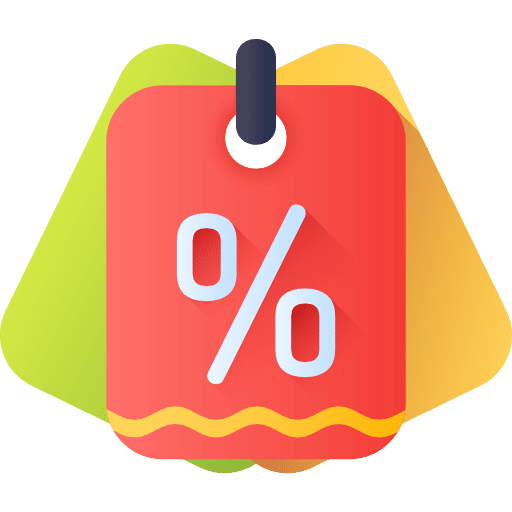Discount price label sales percent icon