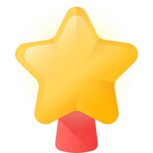 Star christmas tree xmas tree icon