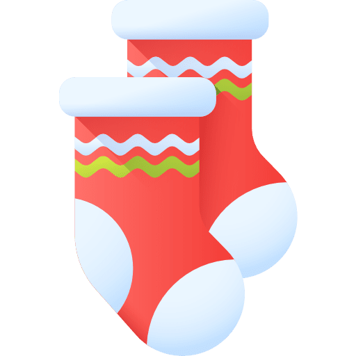Christmas sock clothes adornment christmas sock icon