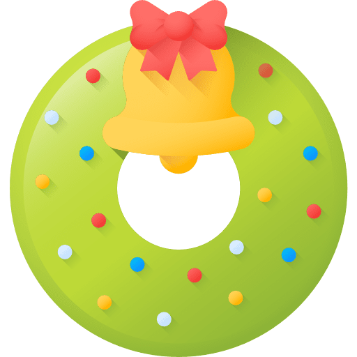 Christmas wreath christmas christmas garland merry christmas icon