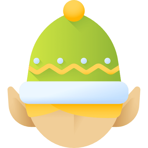 Elf people christmas user icon