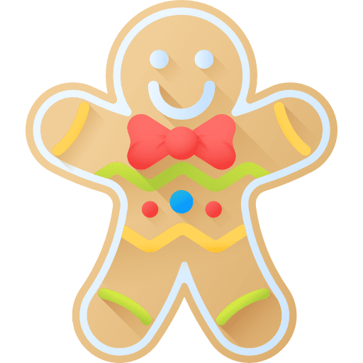 Gingerbread man food and restaurant bakery gingerbread man icon