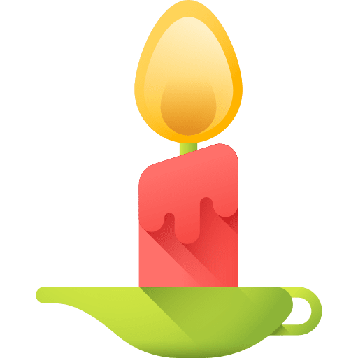 Candle christmas candle decoration icon