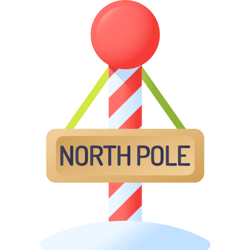 North pole signal decoration ornamental icon