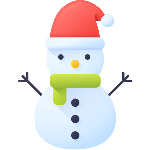 Snowman winter fun snow icon