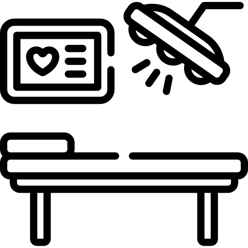 Surgery room medical equipment equipment health care icon