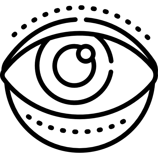 Eye vision optic surgery icon