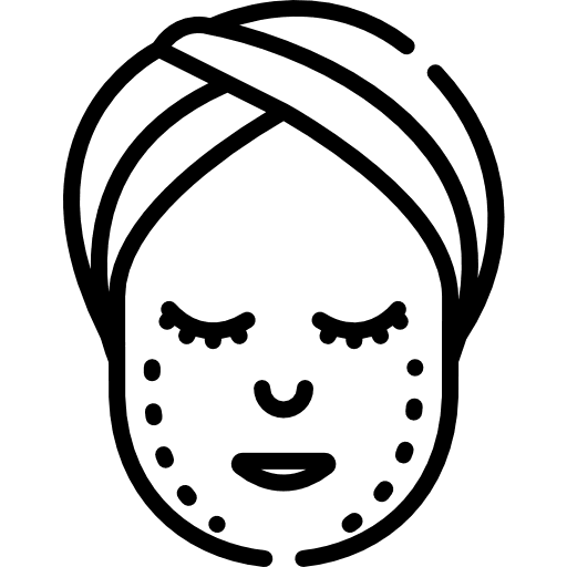 Lift face facial healthcare and medical icon