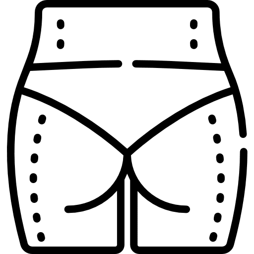 Liposuction ass fat weight icon