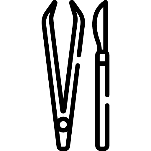 Surgery tools wellness construction and tools surgery tools icon