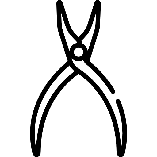 Scissors clamp clamps medical equipment icon