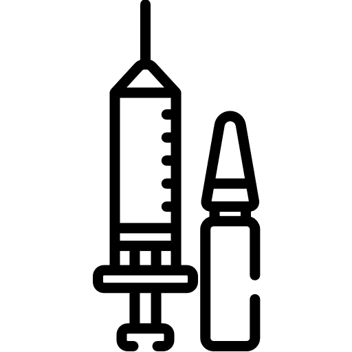 Syringe vaccine syringes healthcare and medical icon