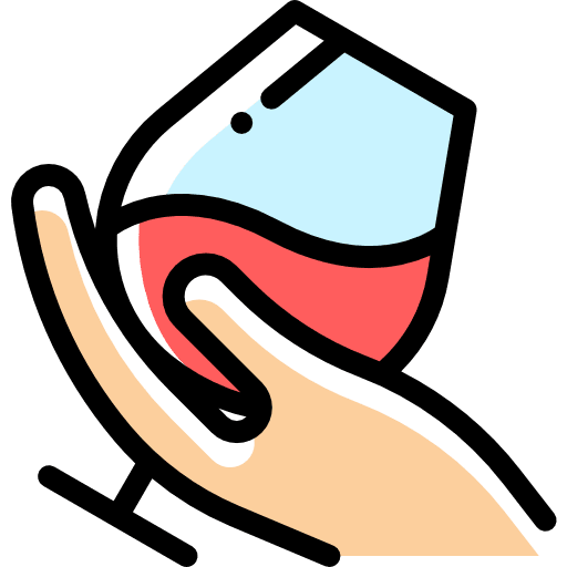 Wine food food and restaurant alcoholic drink icon