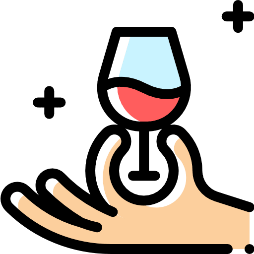 Wine tasting cup glass wine tasting icon