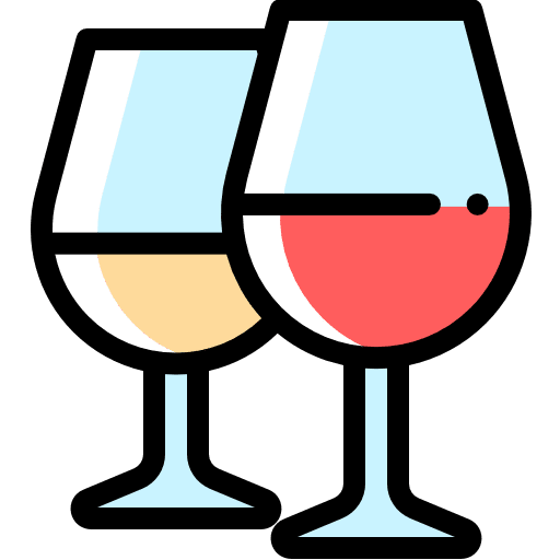 Wine celebration food and restaurant wine icon