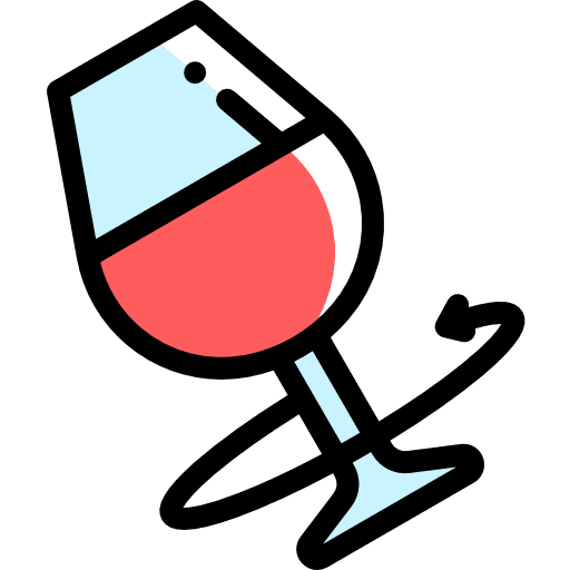 Wine tasting cup drinking wine icon