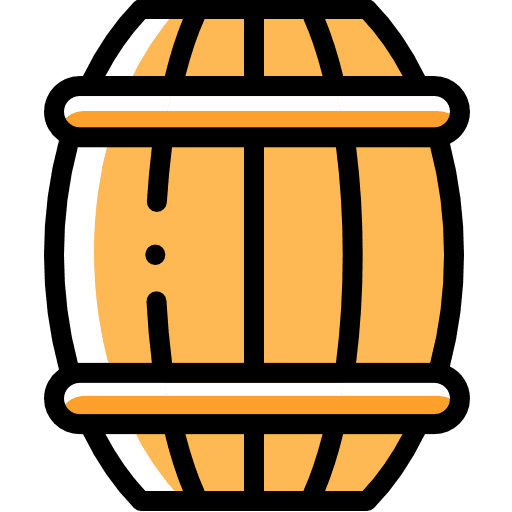 Barrel cask wine storage barrel icon