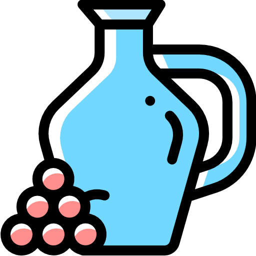 Wine grapes juice wine icon