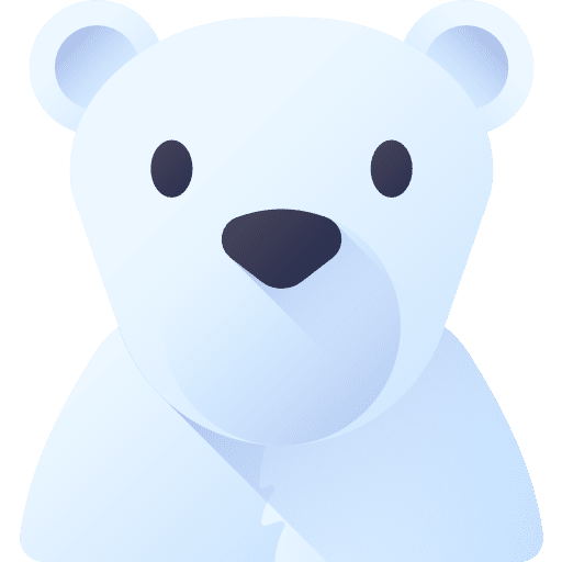 Polar bear zoo polar bear cold icon
