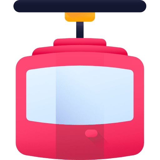 Cable car cabin transport transportation holidays icon