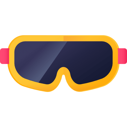 Ski goggles sports and competition fashion ski goggles icon