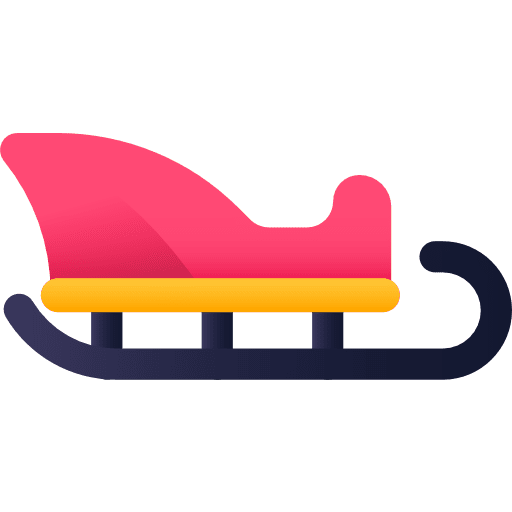 Sleigh snow sleigh transport icon