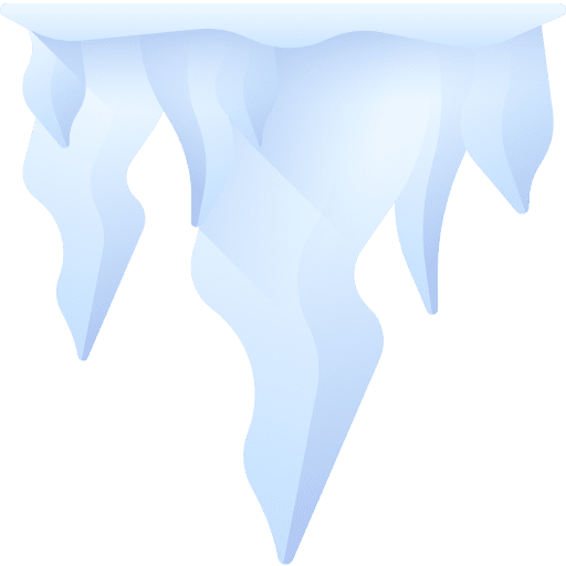 Stalactite winter cold weather icon