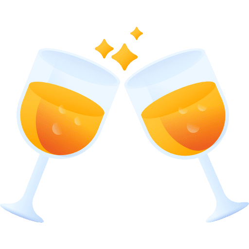 Toast glasses party toast icon