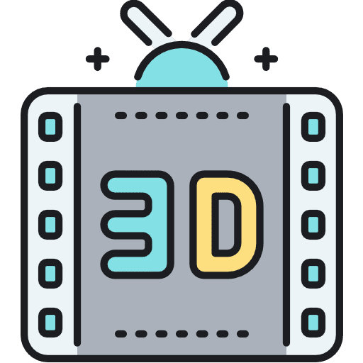 3d film electronics 3d film cinema icon