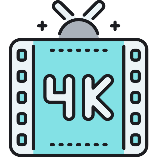 4k film film edit tools high definition icon