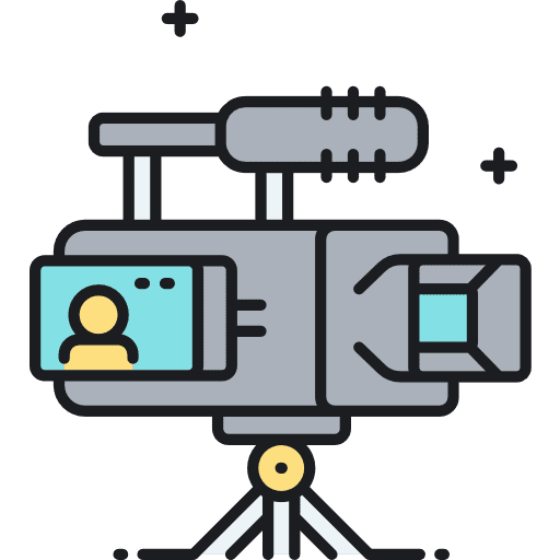 Camcorder video camera domestic digital camera icon