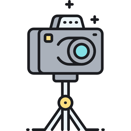 Camera tripod technology photograph digital icon