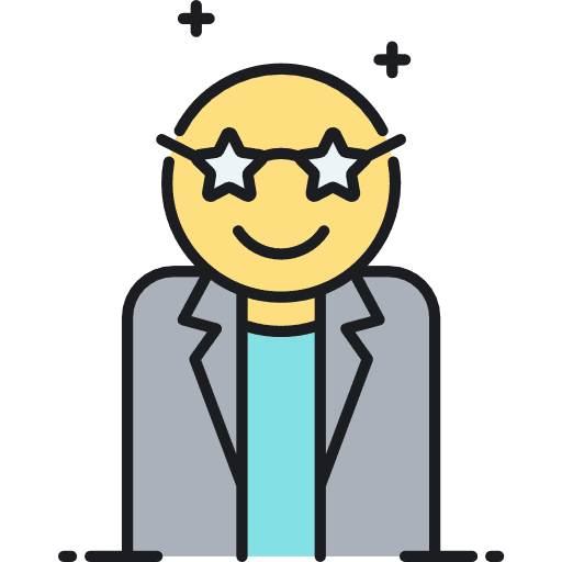 Actor people social star icon