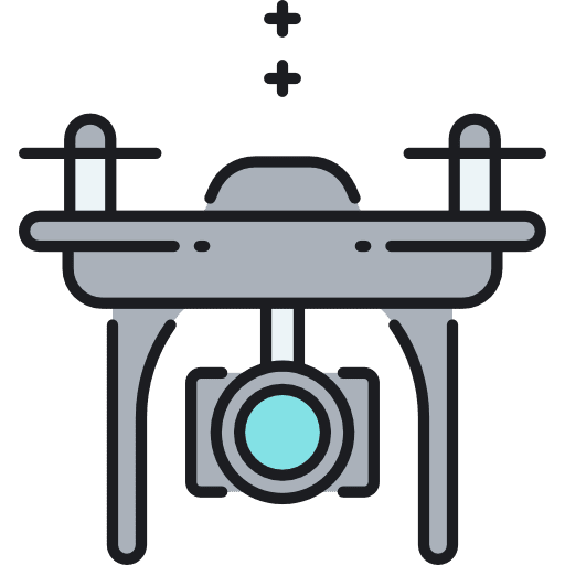 Camera drone autonomy transportation technology icon