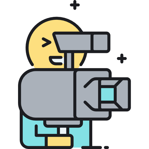 Camera operator cinematographer cameraman operator icon