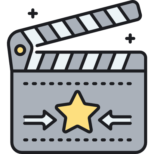 Clapperboard clapperboard movie film icon