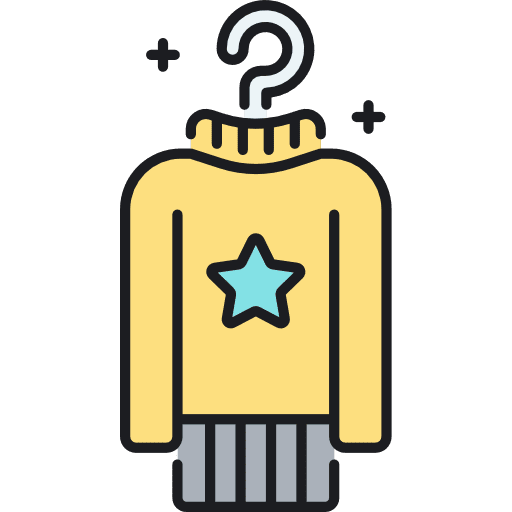 Jersey winter cast garment icon