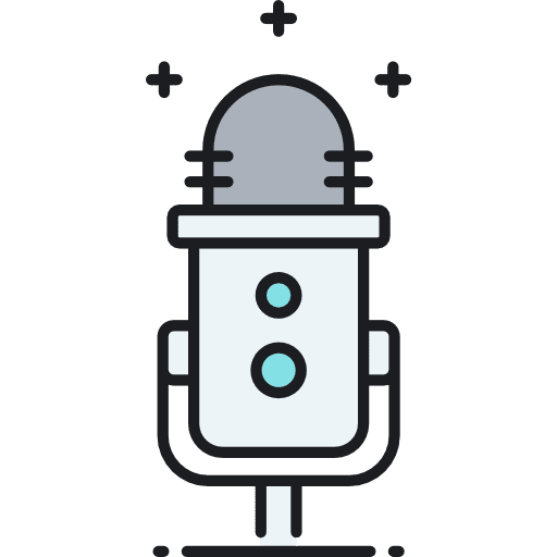 Microphone mic vintage electronics icon