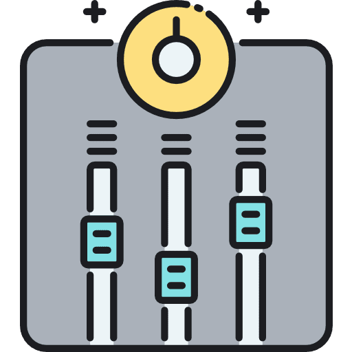 Mixing music player electronics mixing icon