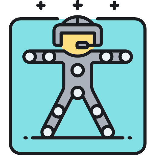 Motion capture art and design futuristic electronics icon