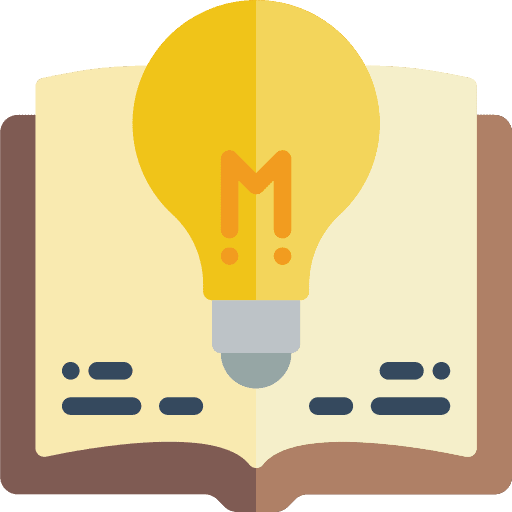 Research literature search open book icon