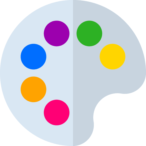 Color palette paint palette edit tools icon