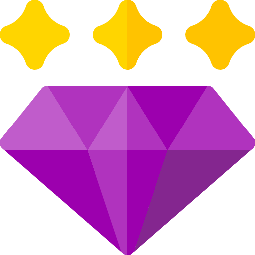 Quality diamond miscellaneous quality icon