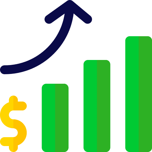 Economic graphs economic money icon