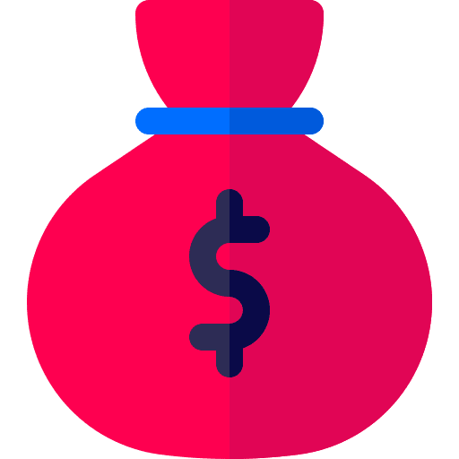 Money bag banking currency money icon