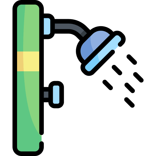 Shower hygiene bathroom washing icon