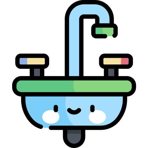 Sink washbasin bathroom faucet icon
