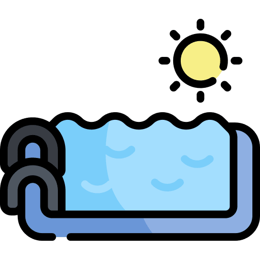 Swimming pool hobbies and free time summertime pool icon